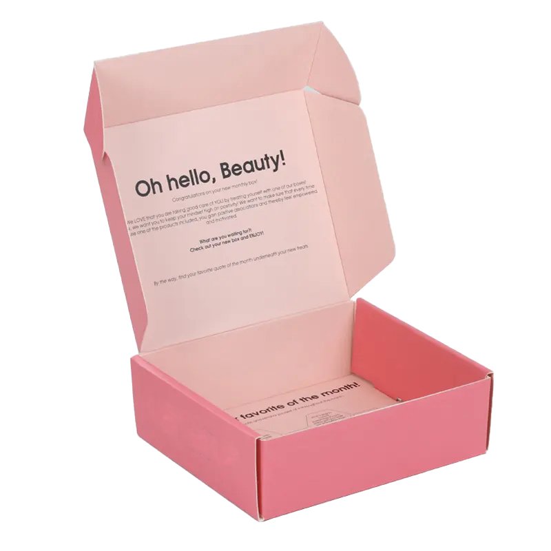 New Fashion Shipping Printed Mailer gift Boxes Custom Logo Folding Corrugated Board Cosmetic
