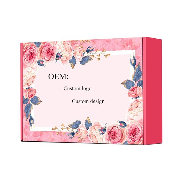 Custom Kraft Paper Box Wholesale Packaging Cardboard Logo Print White Pink Gift Shipping Big Packaging Boxes