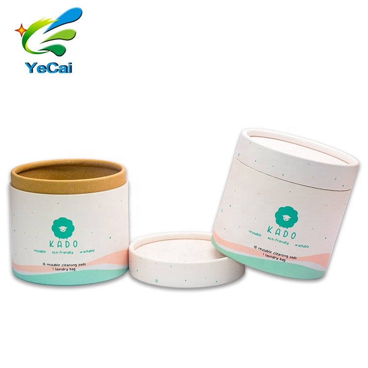 chocolate powder Compostable Carton Round BoX aluminum free Biodegradable Cylinder Kraft Cardboard Tea Packaging Paper Tube