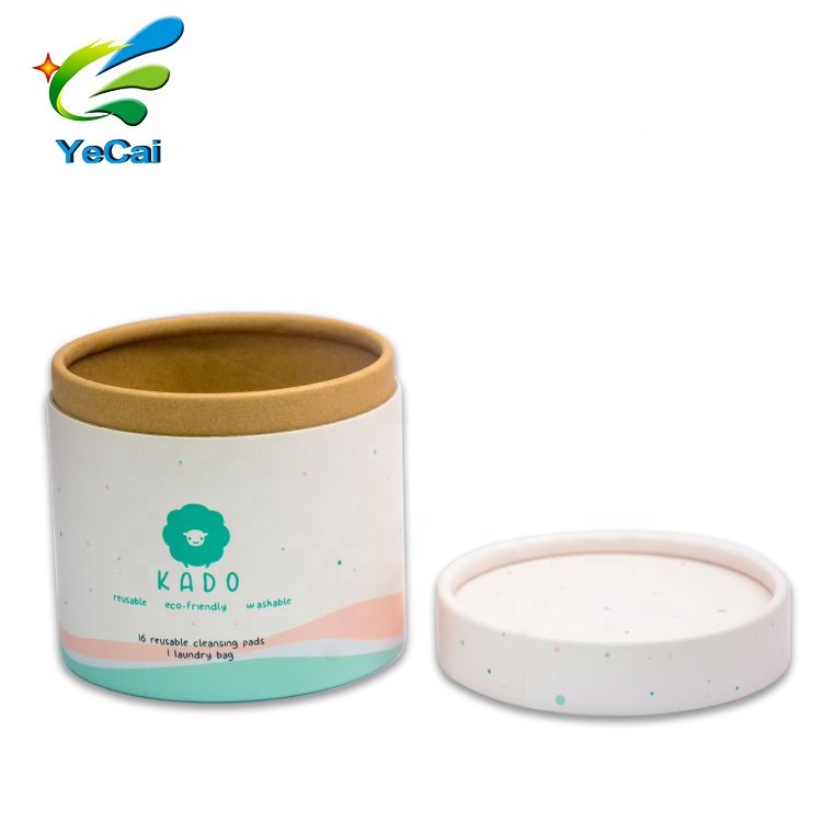 chocolate powder Compostable Carton Round BoX aluminum free Biodegradable Cylinder Kraft Cardboard Tea Packaging Paper Tube