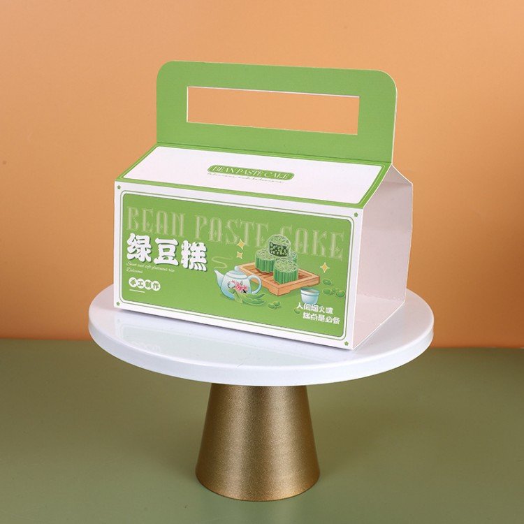 Custom print paper sleeve individually wrapped biscuits cookies crackers white box kraft paper sleeve packaging die cut handle