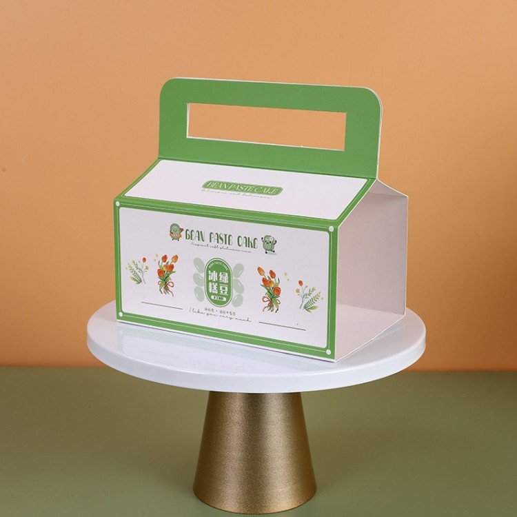 Custom print paper sleeve individually wrapped biscuits cookies crackers white box kraft paper sleeve packaging die cut handle