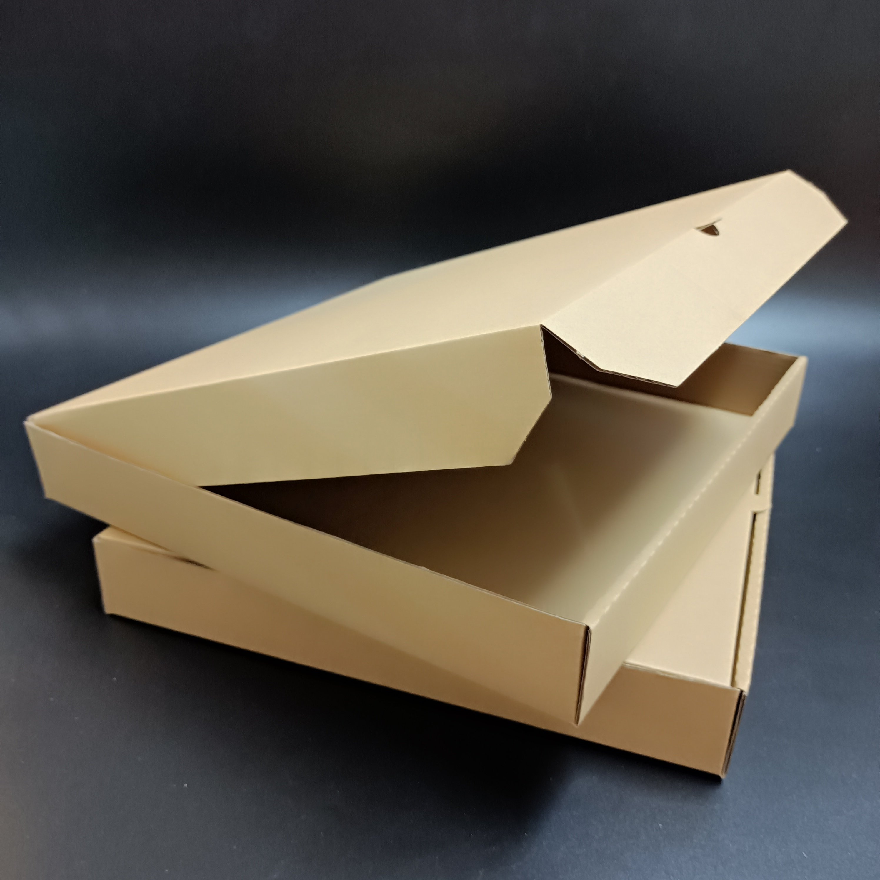 SP3023 Brown E-flute corrugated box with custom logo, size and printing