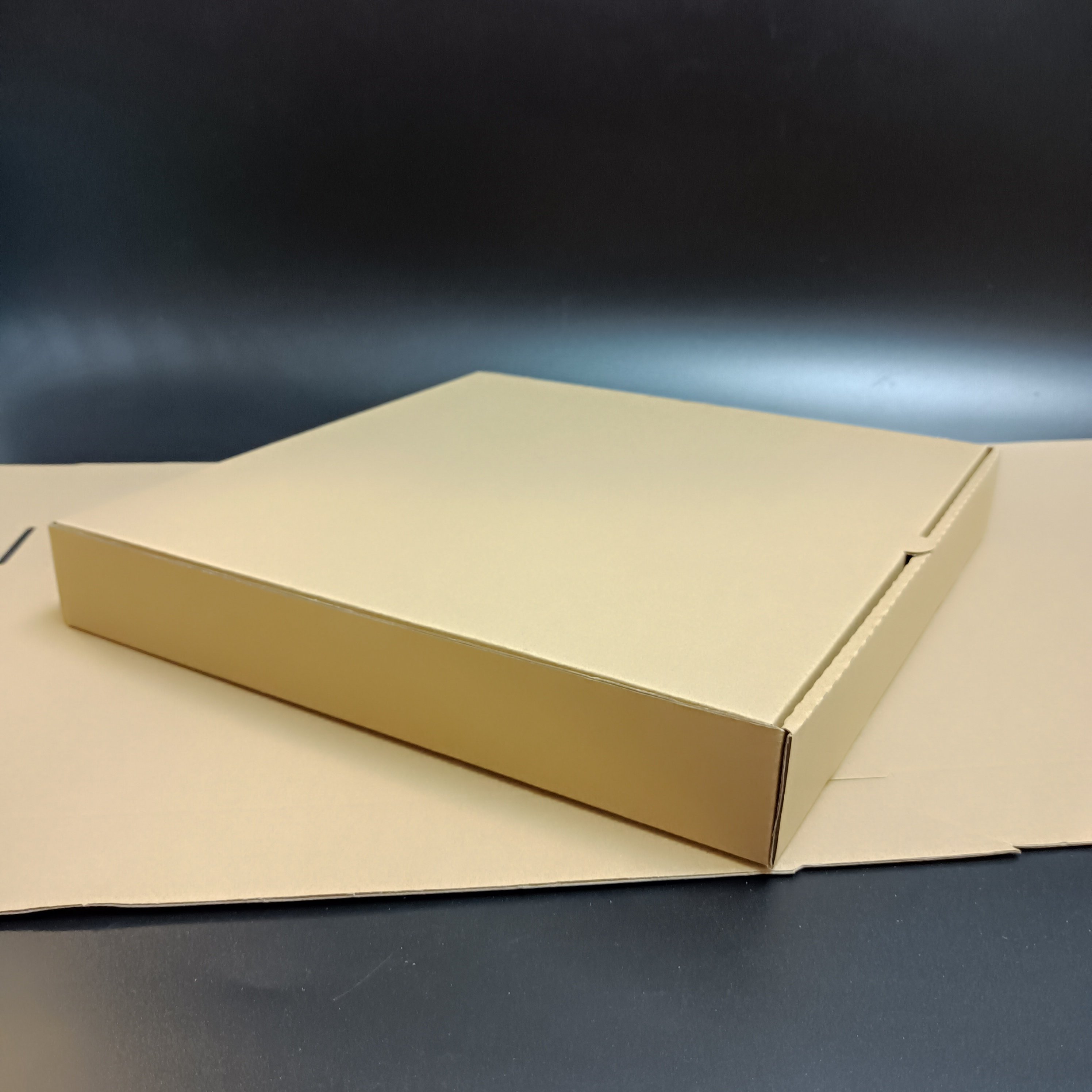 SP3023 Brown E-flute corrugated box with custom logo, size and printing