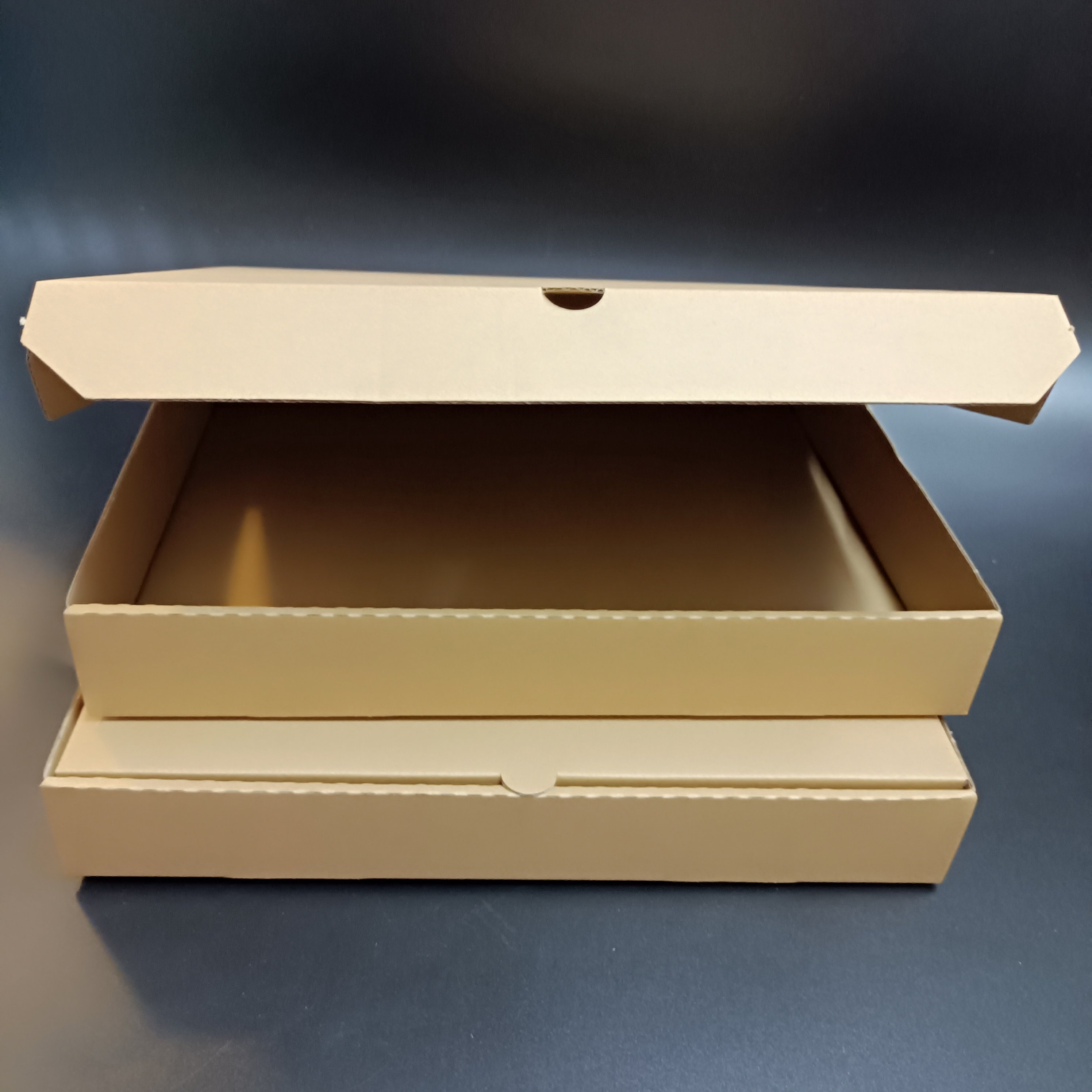 SP3023 Brown E-flute corrugated box with custom logo, size and printing