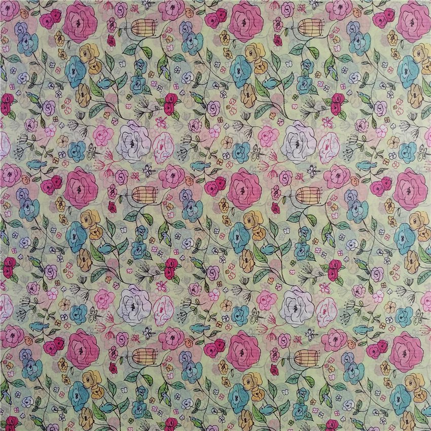 Roses Desgin In-stock Gift Wrapping Tissue Paper for Packing, Rosas Tissue Wrapping Paper for Wholesale