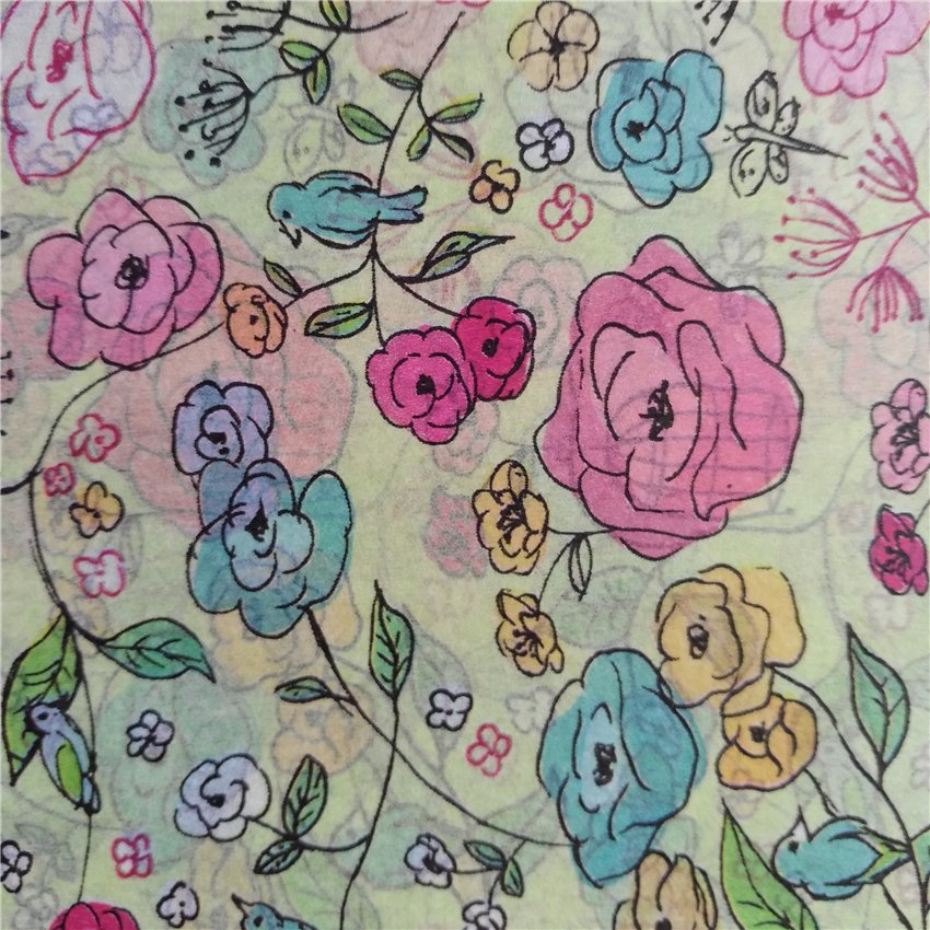 Roses Desgin In-stock Gift Wrapping Tissue Paper for Packing, Rosas Tissue Wrapping Paper for Wholesale