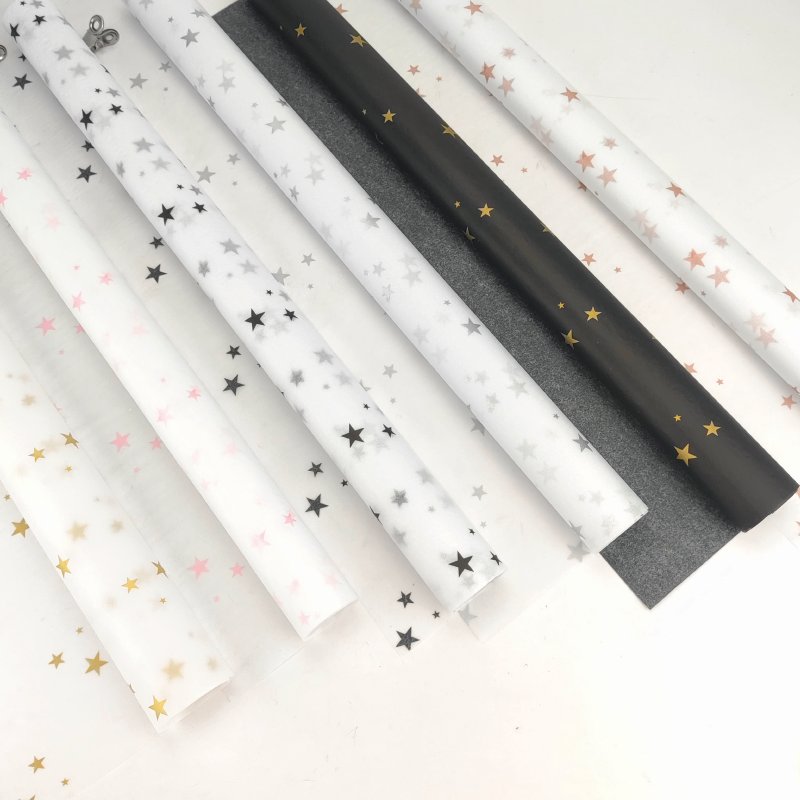 Wrapping Paper Black Tissue Paper Packaging Colorful customized logo wrapping tissue paper for Gifts Packaging