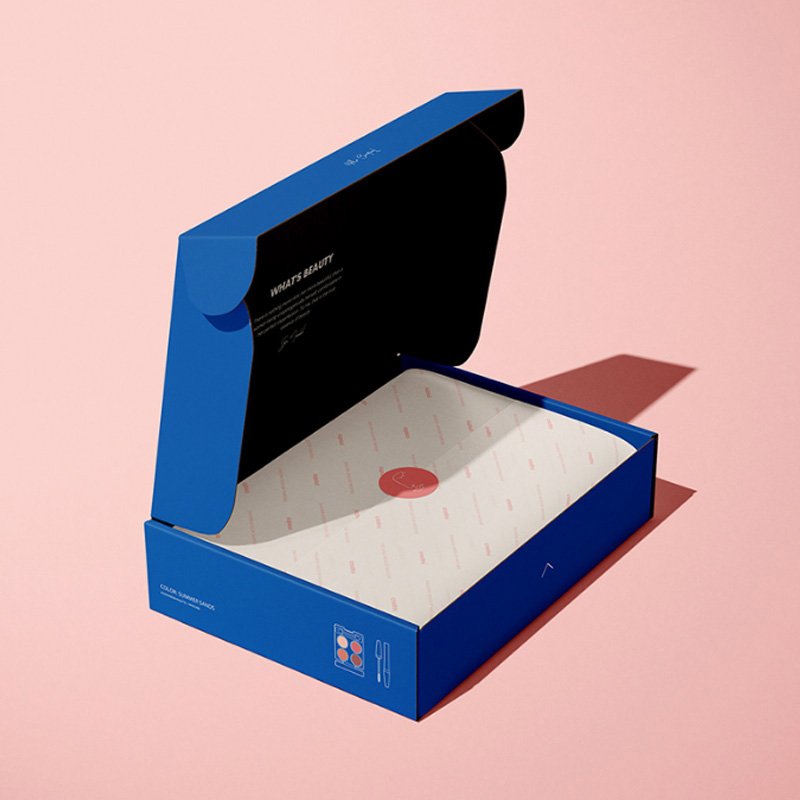 factory custom size logo pillow mailing packaging box paper cardboard folding gift carton