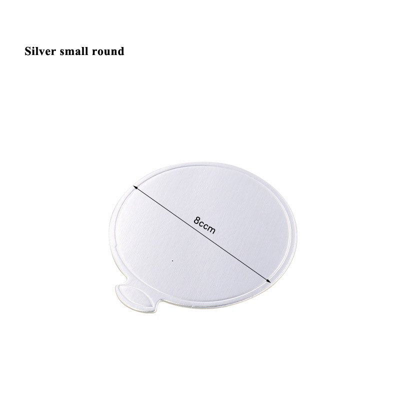 custom wholesale disposable food grade silver round papercard