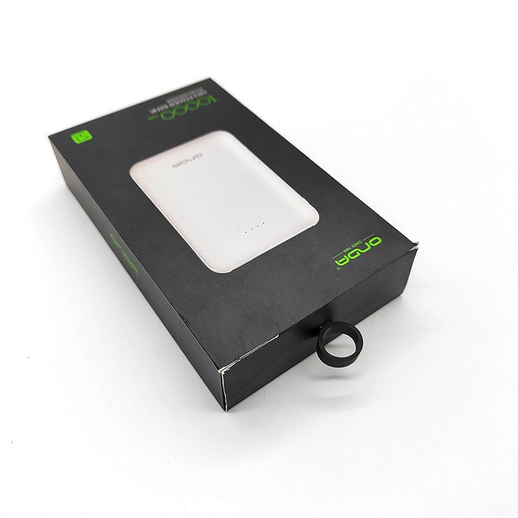 Wholesale Cheap Soft Art Paper Power Bank Packaging Custom Printed Handle Retail Power Bank Packaging Box