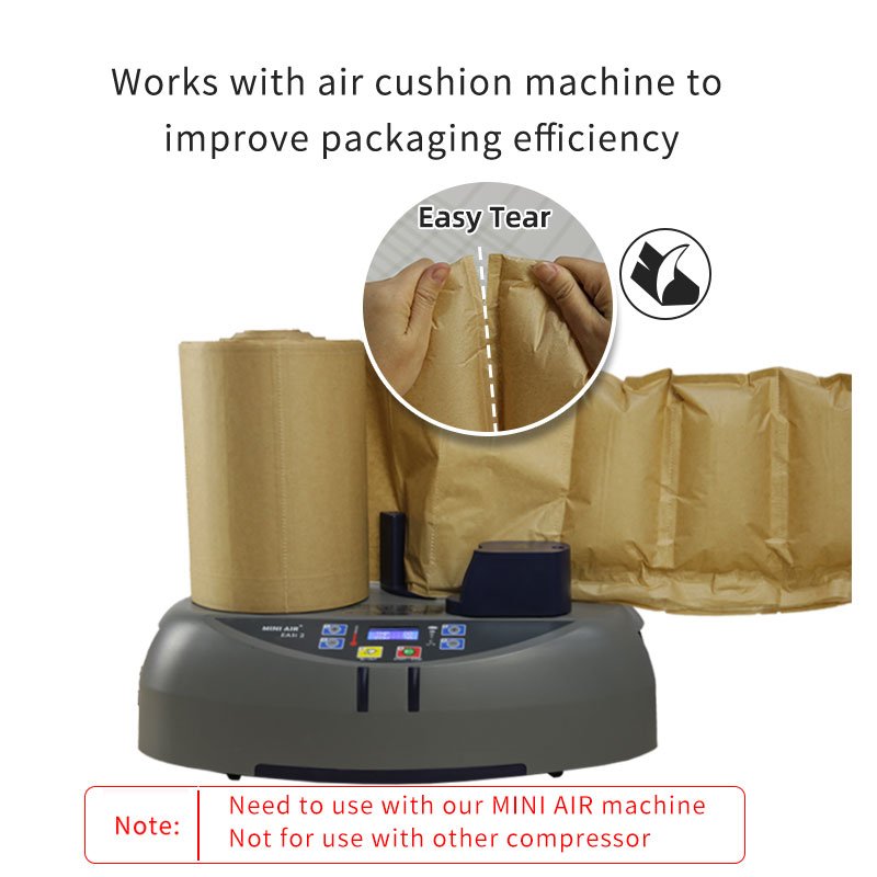 MINI AIR Eco Friendly 100% Biodegradable Kraft Paper Air Pillows Cushion Roll