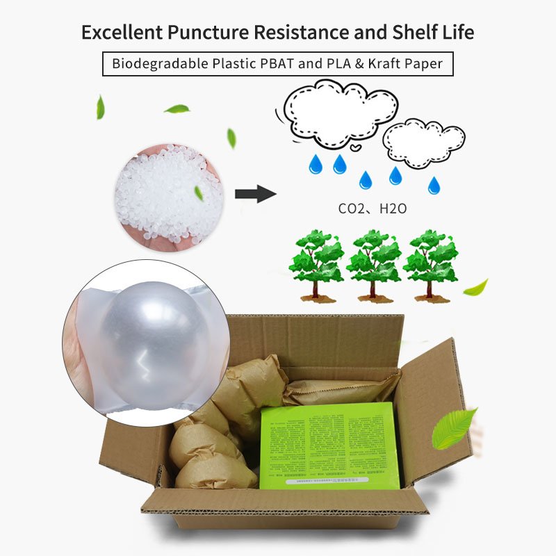 MINI AIR Eco Friendly 100% Biodegradable Kraft Paper Air Pillows Cushion Roll