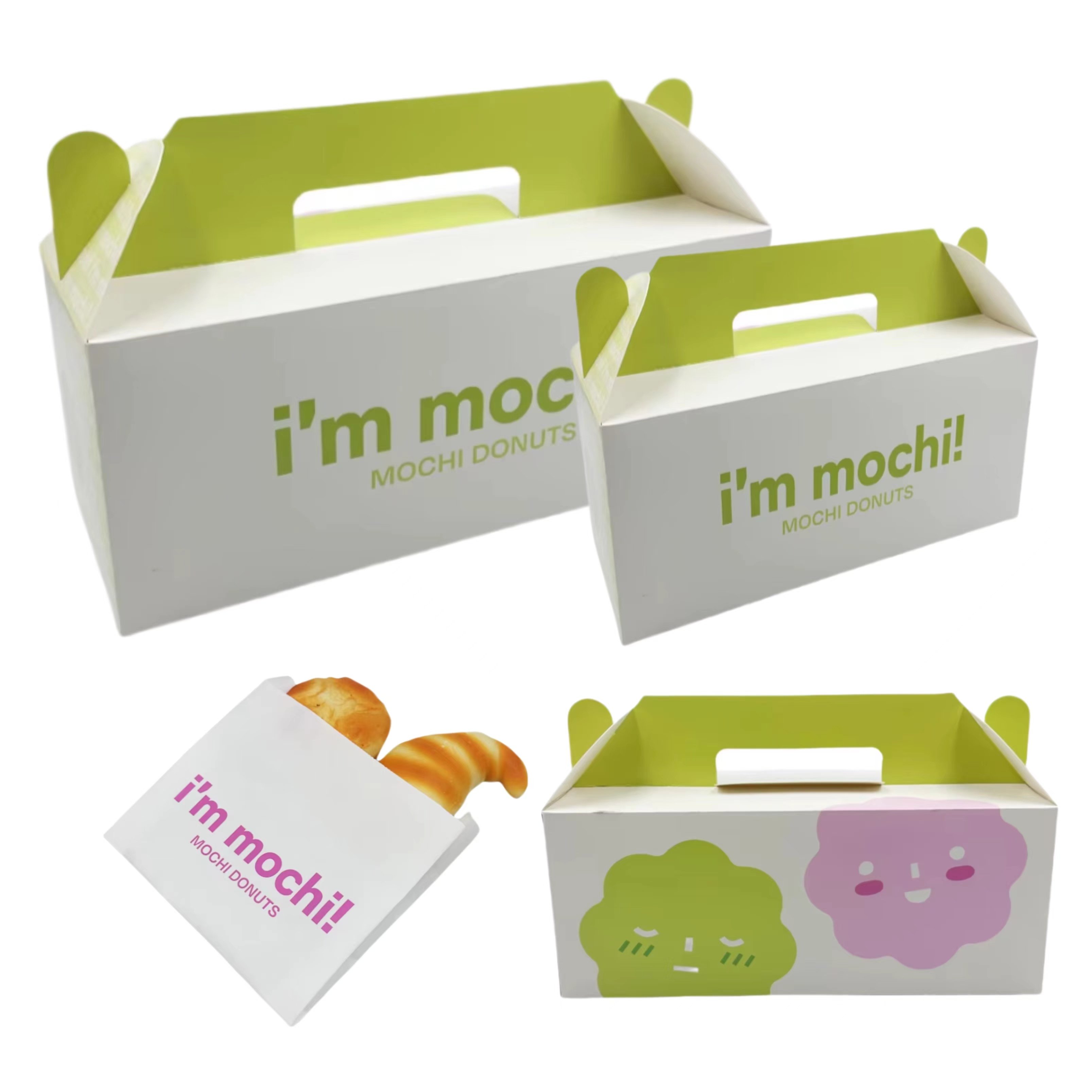 White Greaseproof Paper Sandwich Bag Double Open Food Wrapping Street Food Paper Bags Tortilla Packaging Bags with Custom Logo