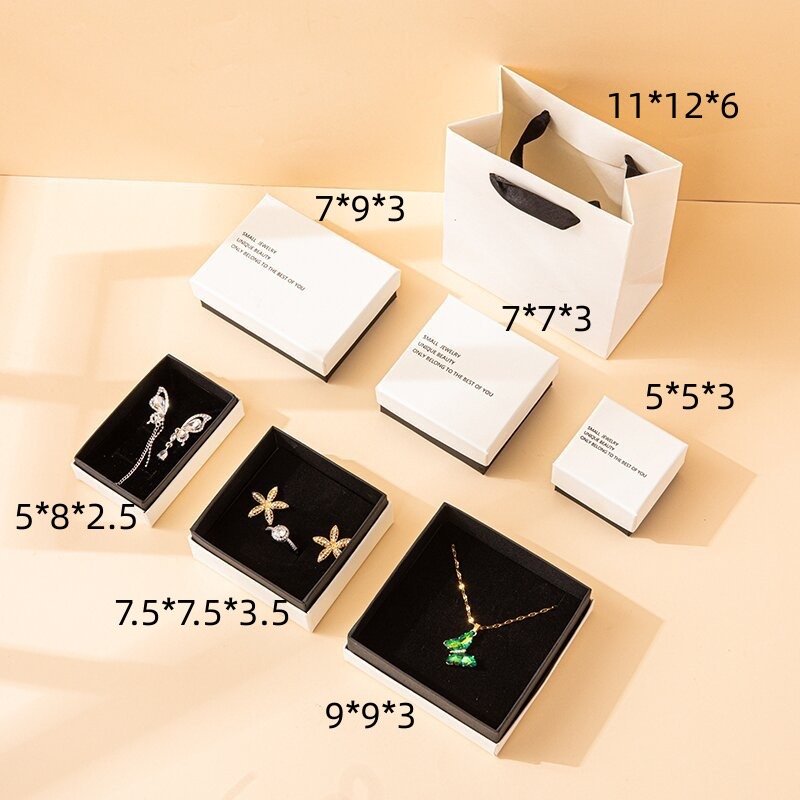 New Design Custom High end Orange Jewelry Packaging Box Ring Necklace Jewelry Storage Box