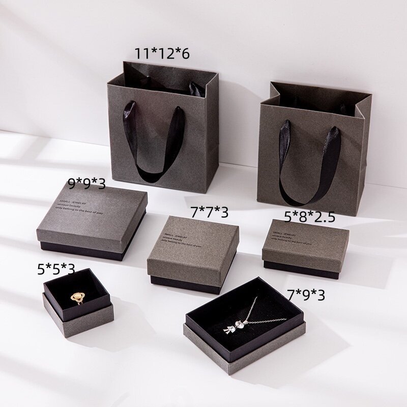 New Design Custom High end Orange Jewelry Packaging Box Ring Necklace Jewelry Storage Box
