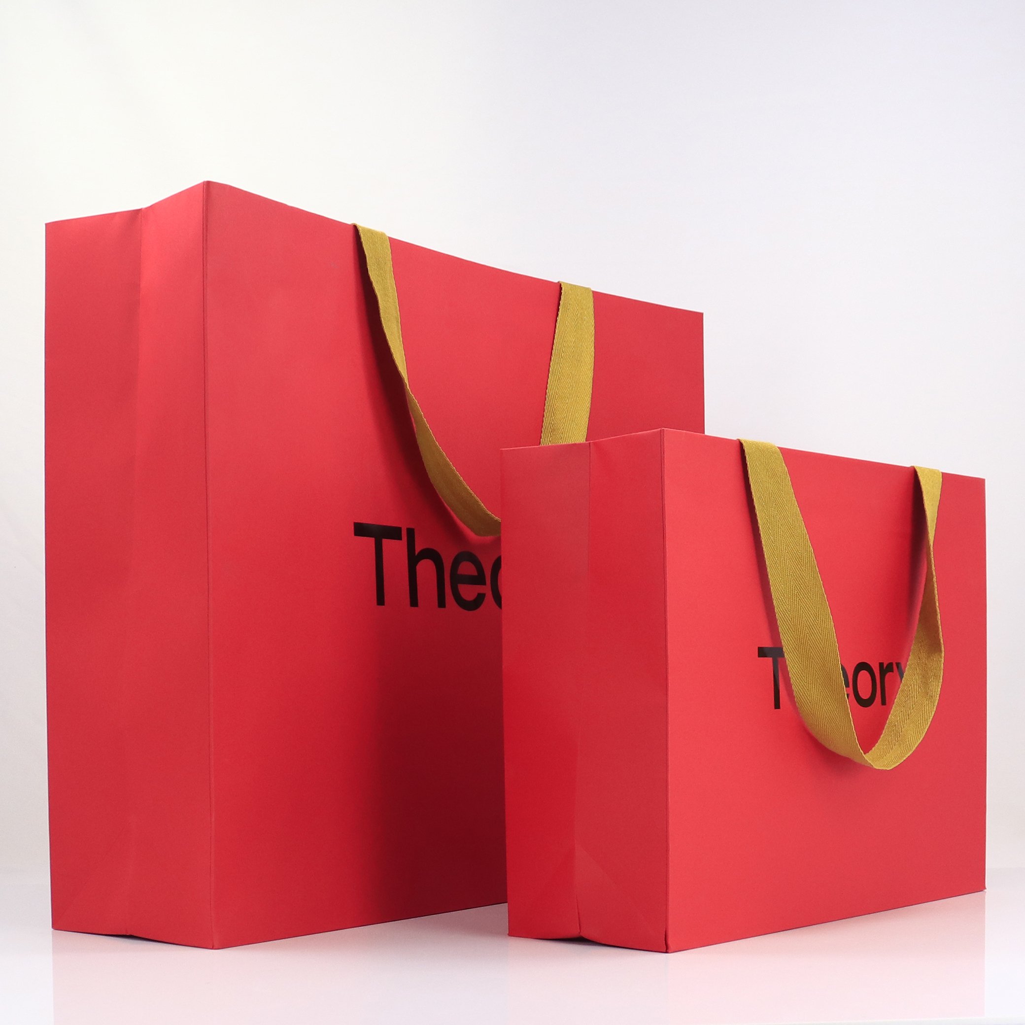 Embossed Logo Laminated Luxury Packaging Euro Tote Shopping Clothing Shoes Underwear Custom Gift Fancy Paper Bags