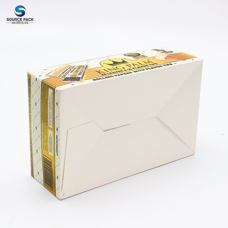 High Quality Cigar Packaging Kraft Paper Custom Counter Cardboard Retail Display Box For Rolling Tips Paper Display Box