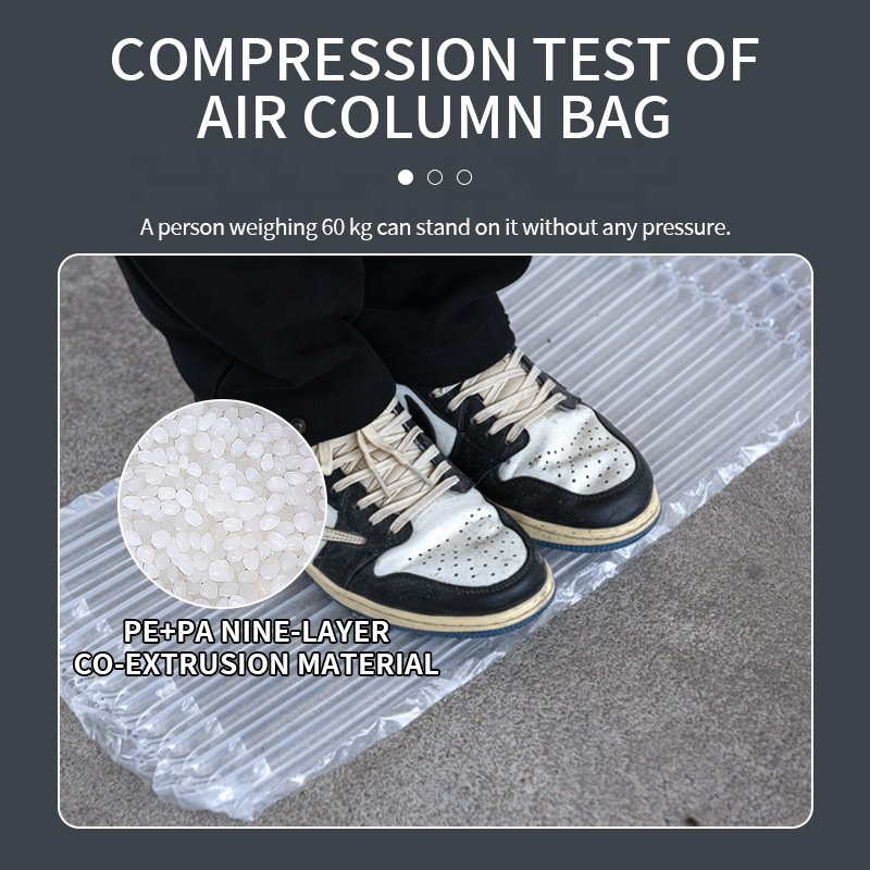 Red wine hand-held air column bag packaging cushioning bubble column inflatable bag air column anti drop packaging bag