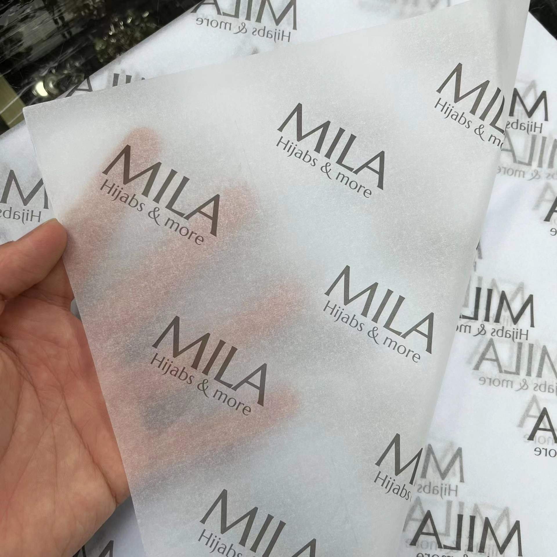Wholesale Custom Text Logo Brand Pattern Packaging Tissue Wrapping Paper