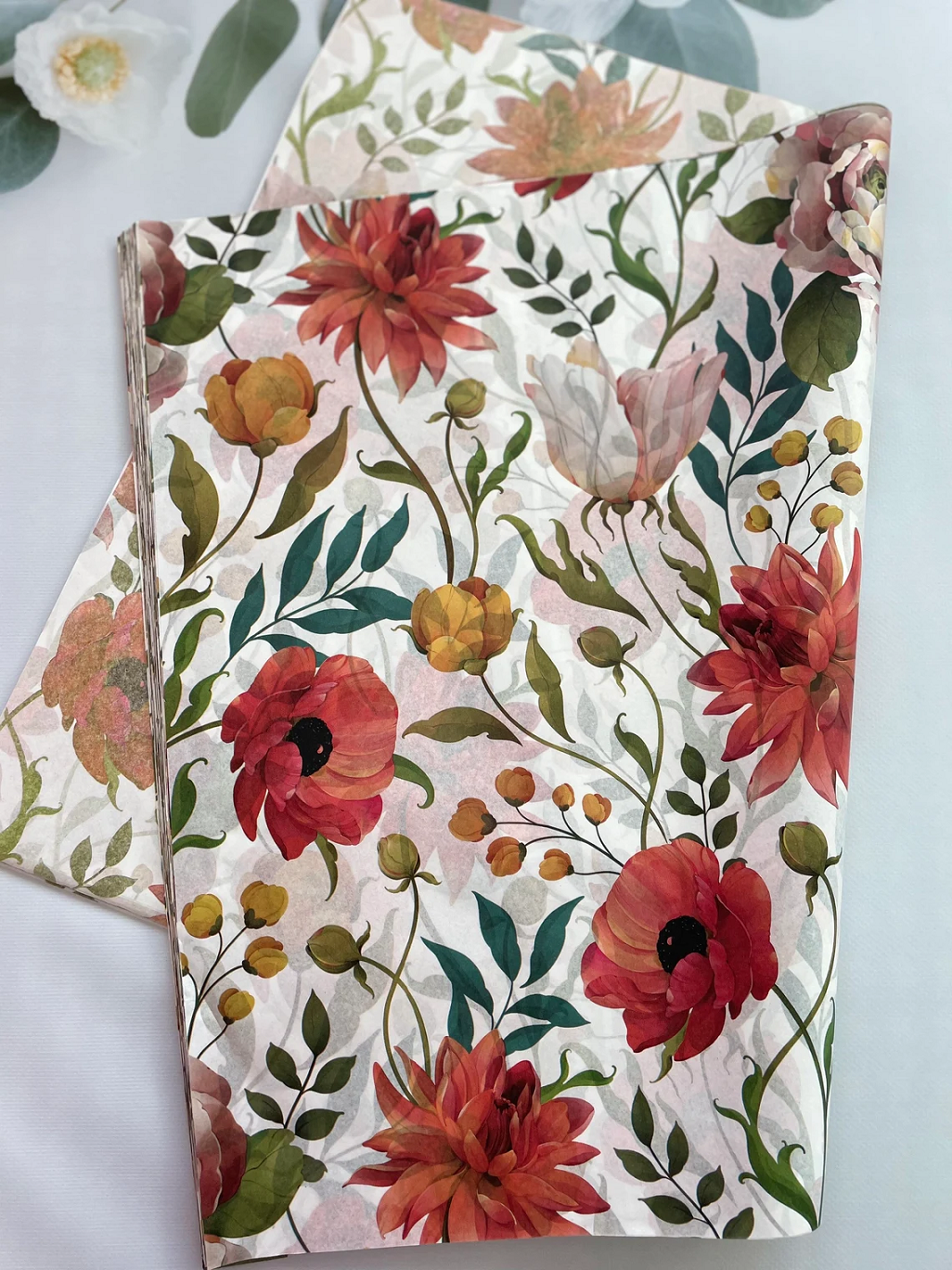 Wholesale Custom Text Logo Brand Pattern Packaging Tissue Wrapping Paper