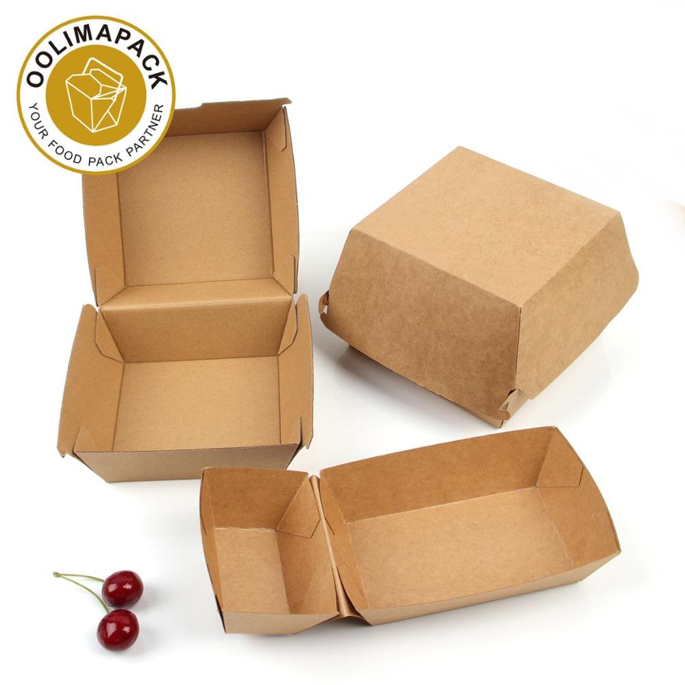Large Clamshell Hamburger Take Out Carton,hot dog paper packaging box
