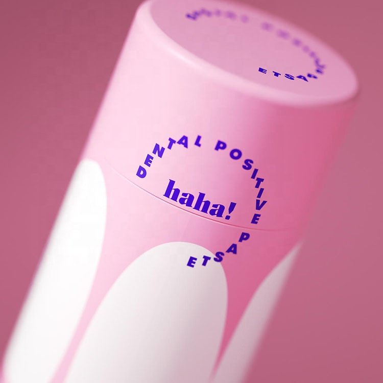 Eco Friendly Biodegradable Kraft Craft Cosmetics Round Paper Jar Canister Custom Cylinder Cardboard Tube Packaging For Lip Balm