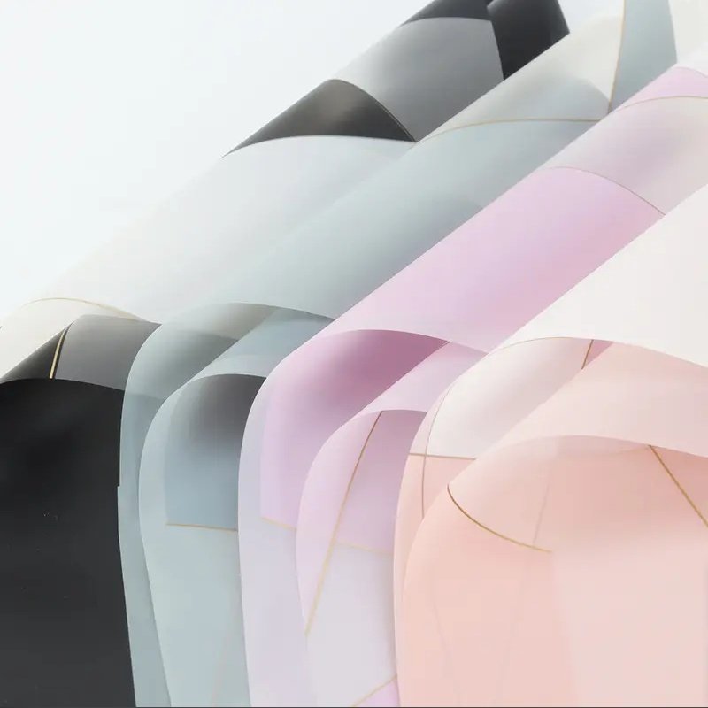 Tondo New Unique Printed Magnetic Line Floral Wrapping Paper Waterproof Packaging Paper