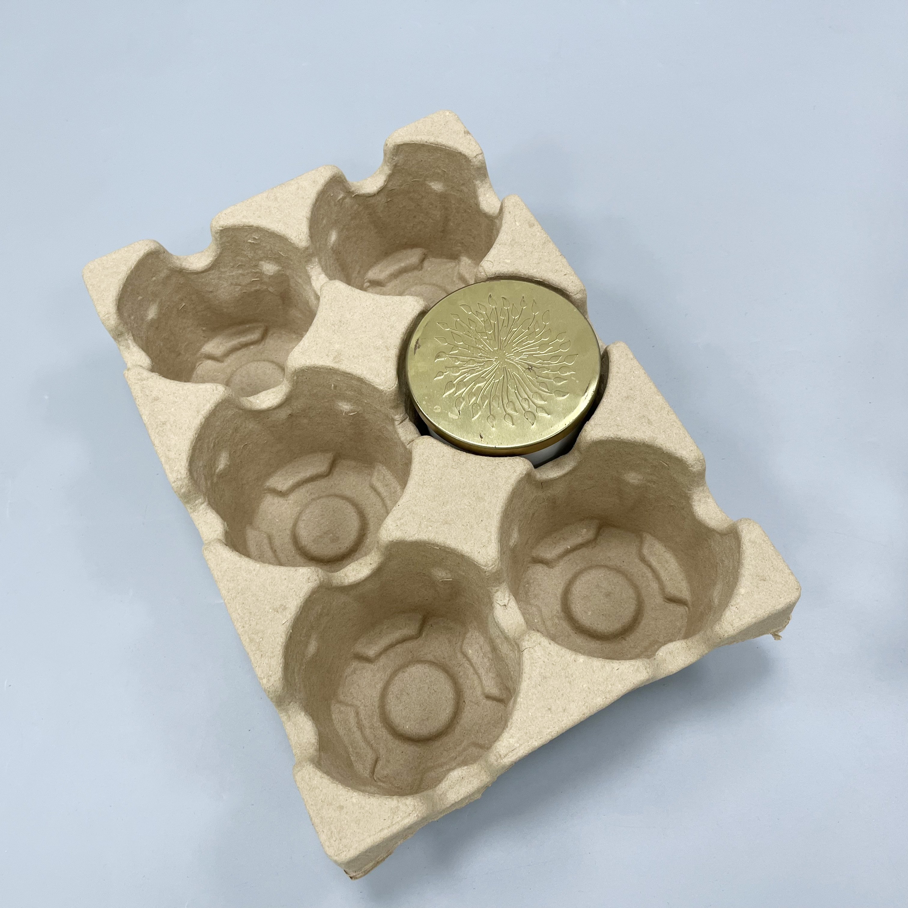 Packaging box Tray recycled eco friendly Shape OEM mold made Biodegradable Pulp Paper Inner pulp insert