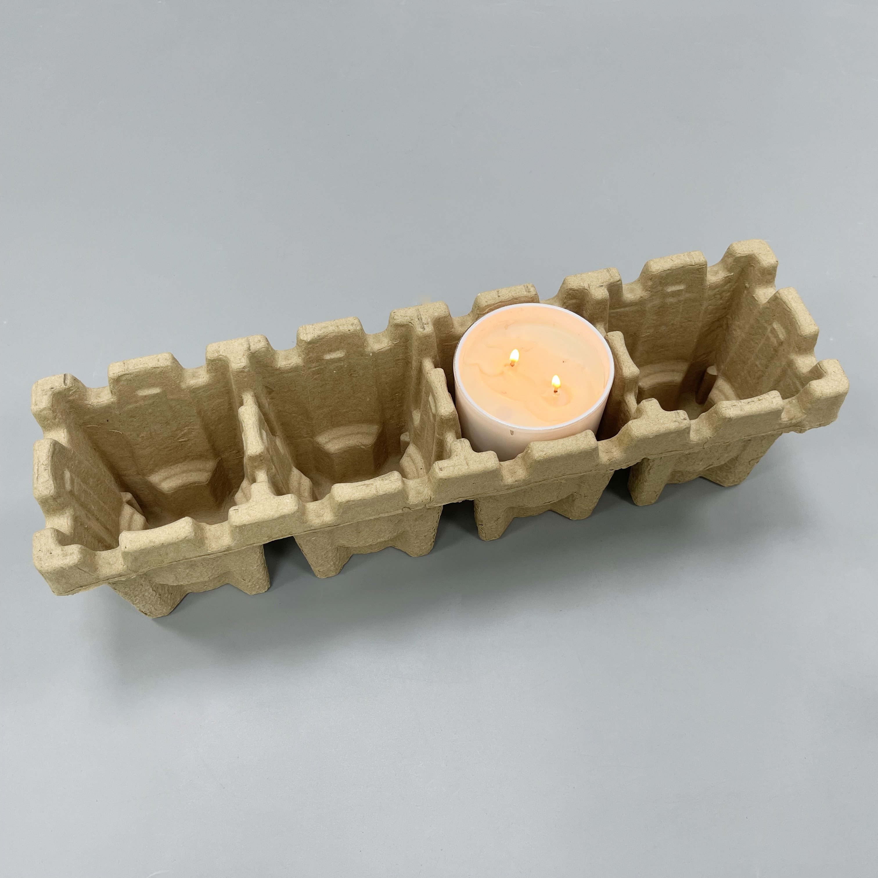 Packaging box Tray recycled eco friendly Shape OEM mold made Biodegradable Pulp Paper Inner pulp insert