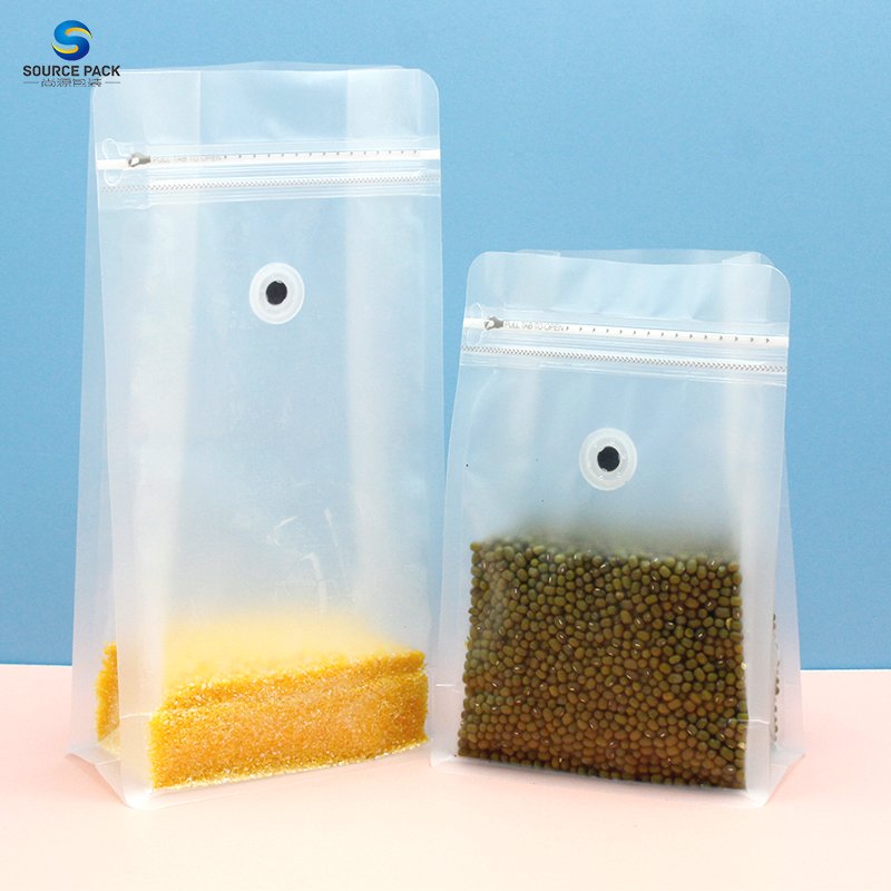 Kaffee Cafe Beans Packing Flat Bottom Pouch Custom Printed Manufacturer Packaging Zipper Valve Coffee Bag