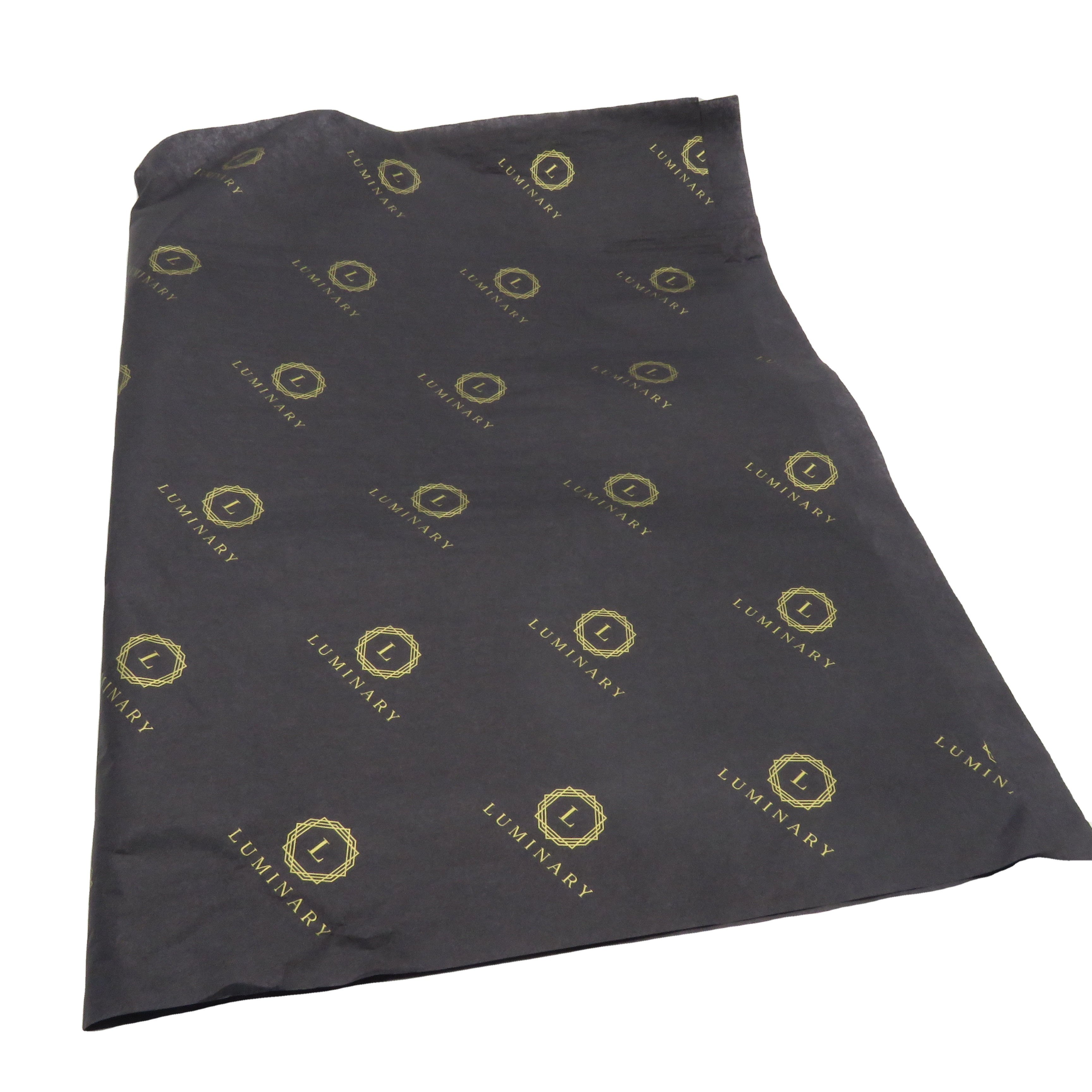 Custom Tissue Wrapping Paper Color Decorative Tissue Soy Ink Printing Logo Safe Non-toxic Wax Paper