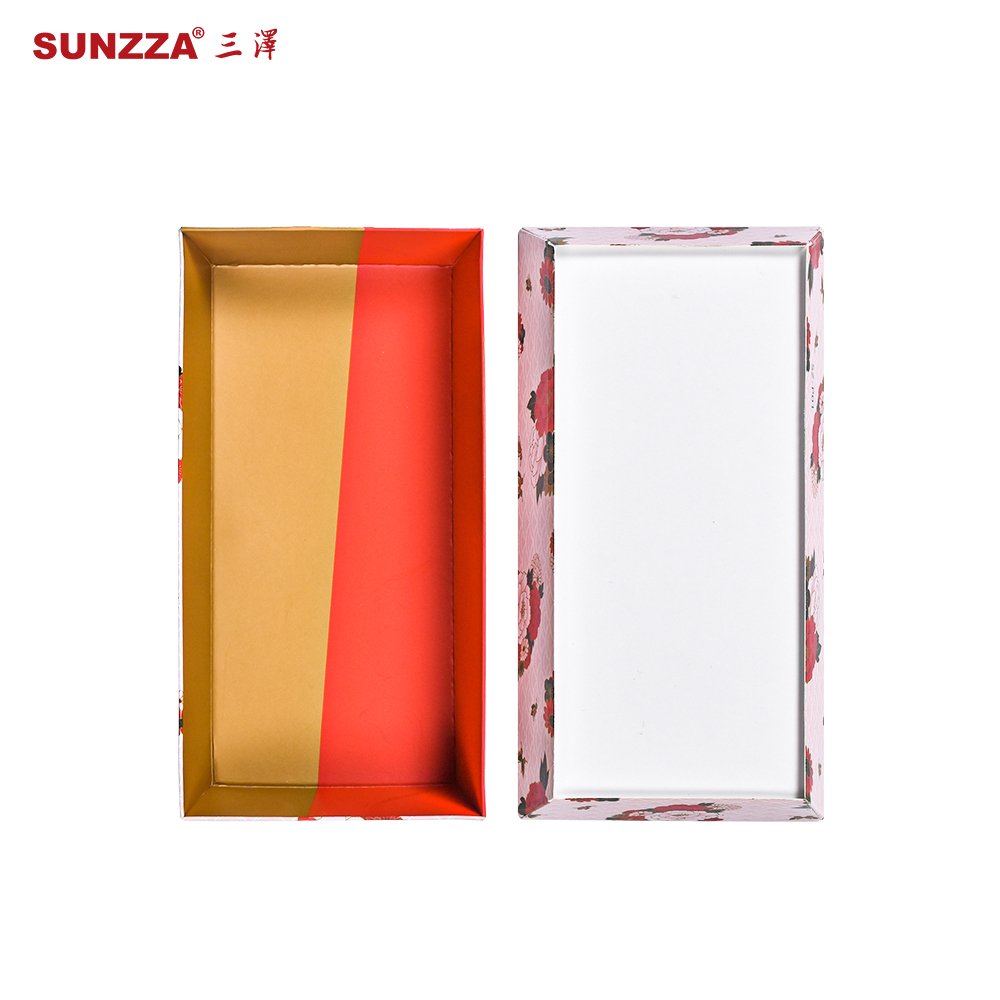 Sunzza customized pattern rectangular sushi disposable package box antifog lid dessert cake packaging container with PE coating
