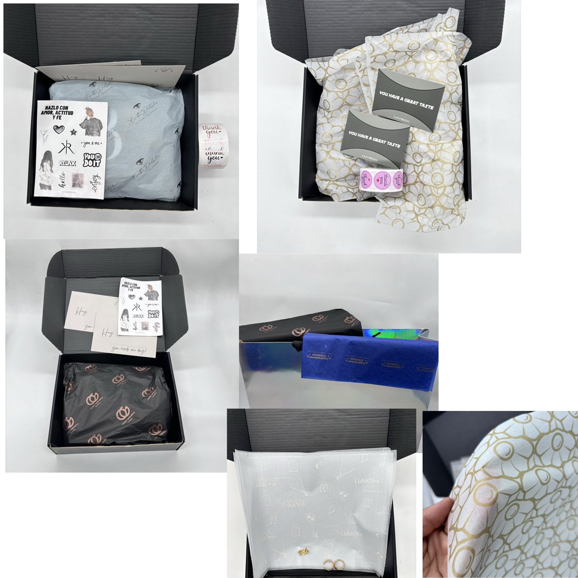 Custom LOGO Soft Wrapping Tissue Paper With Company Logo Clothing Packaging Paper Blue