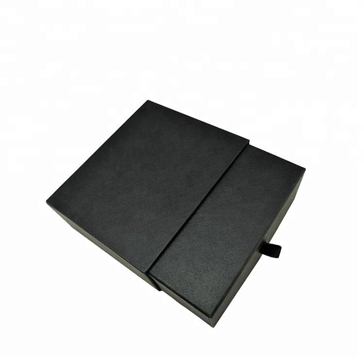 Black custom drawer gift box drawer box packaging