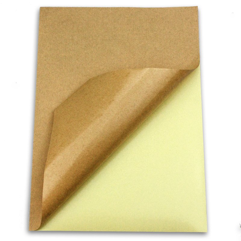 Custom blank kraft stickers paper tags label A4 sticker paper 8.5x11'' 29.7*21cm