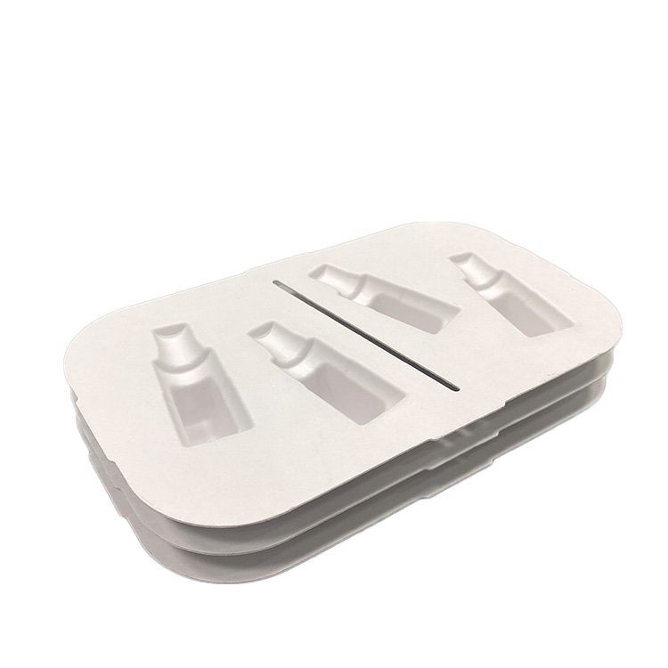 Eco Friendly Sugarcane Bagasse Paper Molded Fiber Mold Box Tray Packaging Molding Product Pulp Insert
