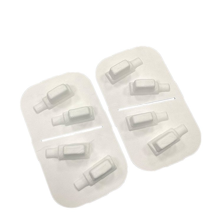 Eco Friendly Sugarcane Bagasse Paper Molded Fiber Mold Box Tray Packaging Molding Product Pulp Insert