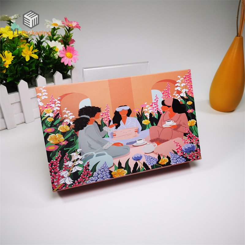 luxury rigid pink magnetic close silk scarf packaging boxes