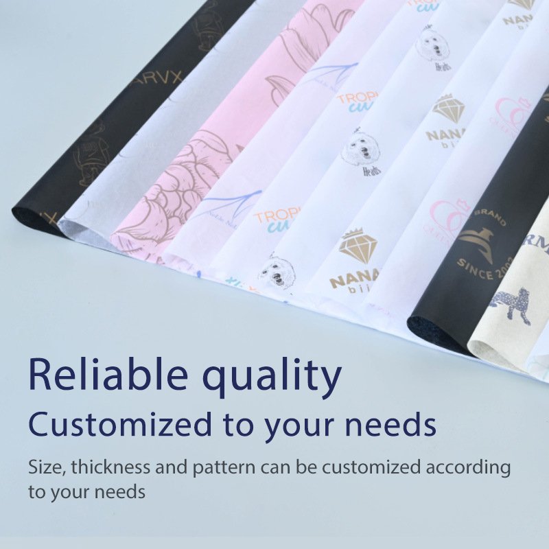 Nicro Custom Company Brand Prtingting Logo High Quality Packaging Gift Wrapping Paper Colorful Packing Wrapping Tissue Paper
