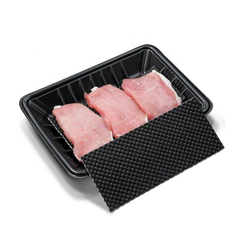 Frozen Chicken Meat Packing Tray With Absorbent Pads Disposable Food Grade Packaging Blood Absorbent Pad Meat