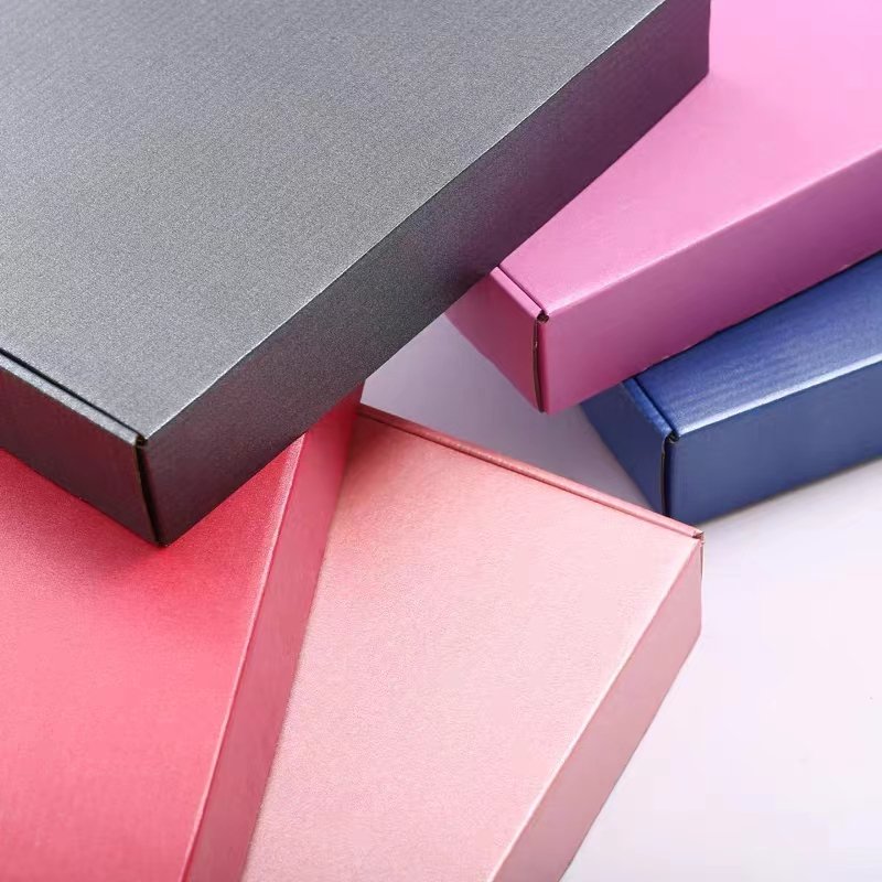 Eco-friendly Custom Logo Corrugated Cardboard Paper Packaging Box Tear Strip self sealing Mailer Shipping Gift Box
