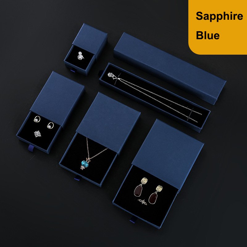 Custom Logo Luxury Jewelry Packaging Pink Paper Gift Jewelry Earring Bracelet Necklace Ring Storage Boxes
