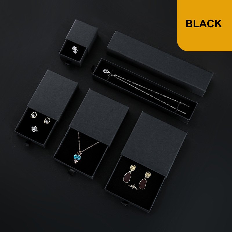 Custom Logo Luxury Jewelry Packaging Pink Paper Gift Jewelry Earring Bracelet Necklace Ring Storage Boxes