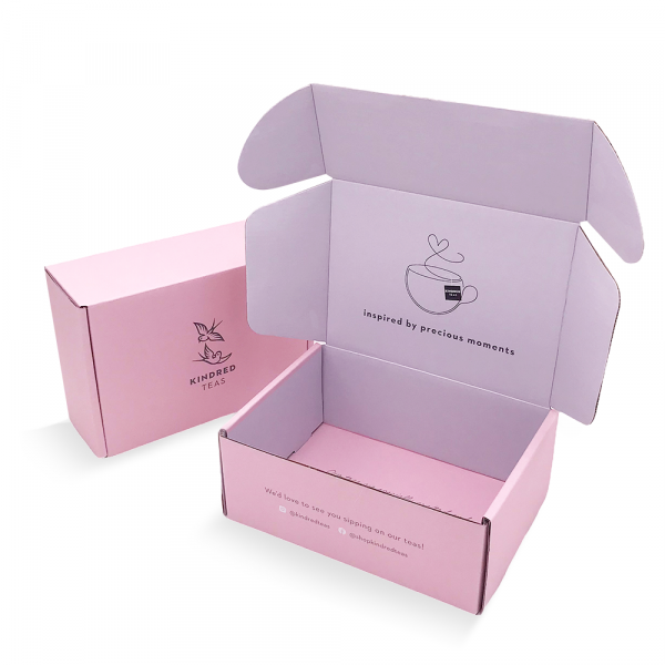 Custom Logo Eco E Flute Corrugated Cardboard Paper Large Packaging Shipping Mailer Box