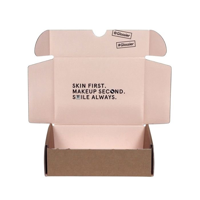 Custom Logo Eco E Flute Corrugated Cardboard Paper Large Packaging Shipping Mailer Box