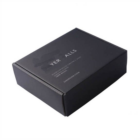 Customized Logo Printing Perfume Paper Packaging Box Black Shipping Corrugated Cardboard Mailer Box For Emballage Carton