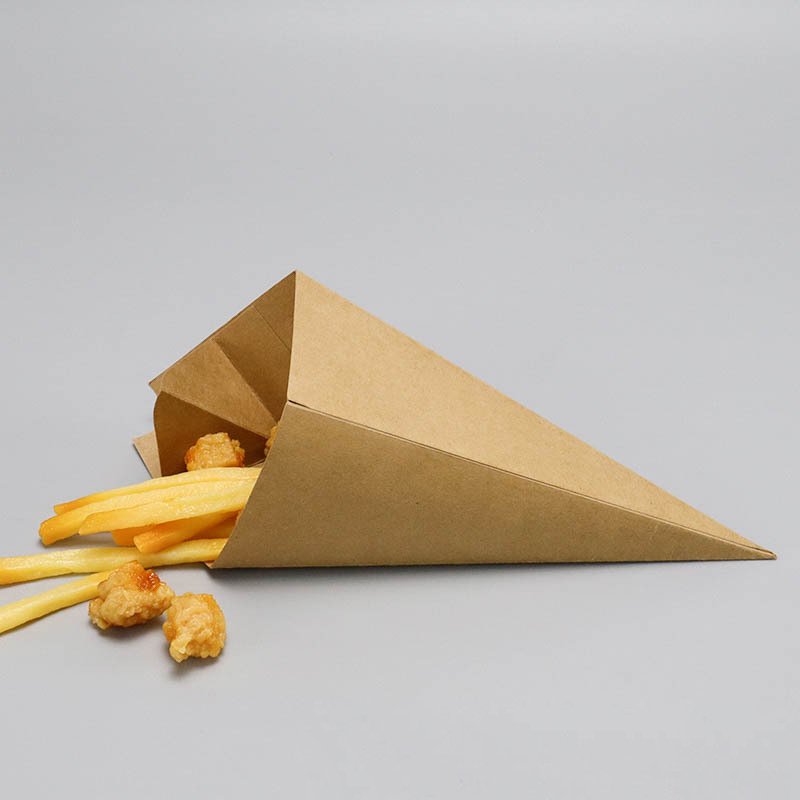 Paper For Packaging Packing Folding With Oolima Crepe Holder Food Grade Cone Carton Custom Pillow Rehead Cheap French Fries Box