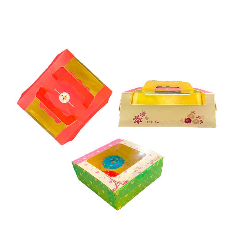 Wholesale Custom Logo Dessert Paper Boxes Donut Box Packaging With Custom Printing