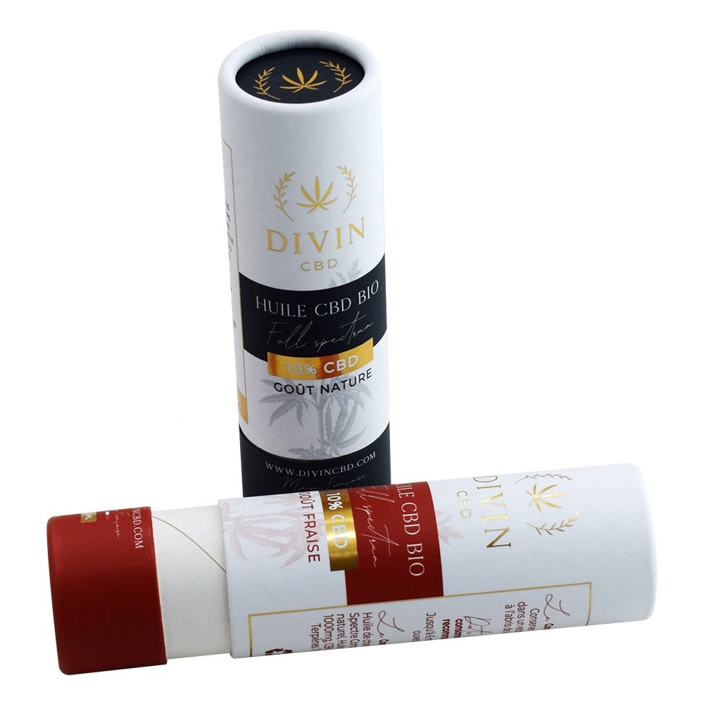 Luxury Customized Containers Kraft Cardboard Packaging Paper Tubes Wholesale Care Serum Round Paper Box Paper Tube Packaging